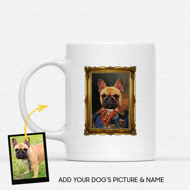 Personalized Dog Gift Idea - Royal Dog's Portrait 16 For Dog Lovers - White Mug